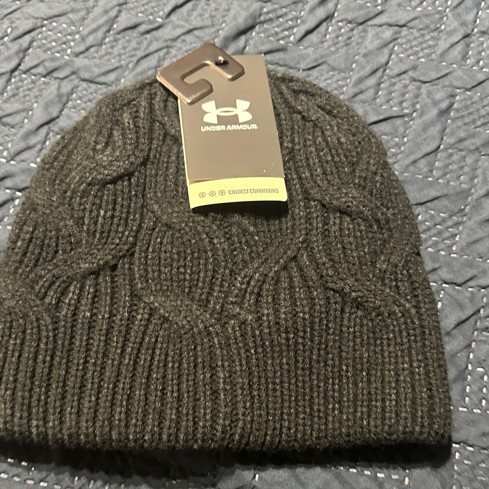 Under Armour Dark Gray Cable Knit Beanie